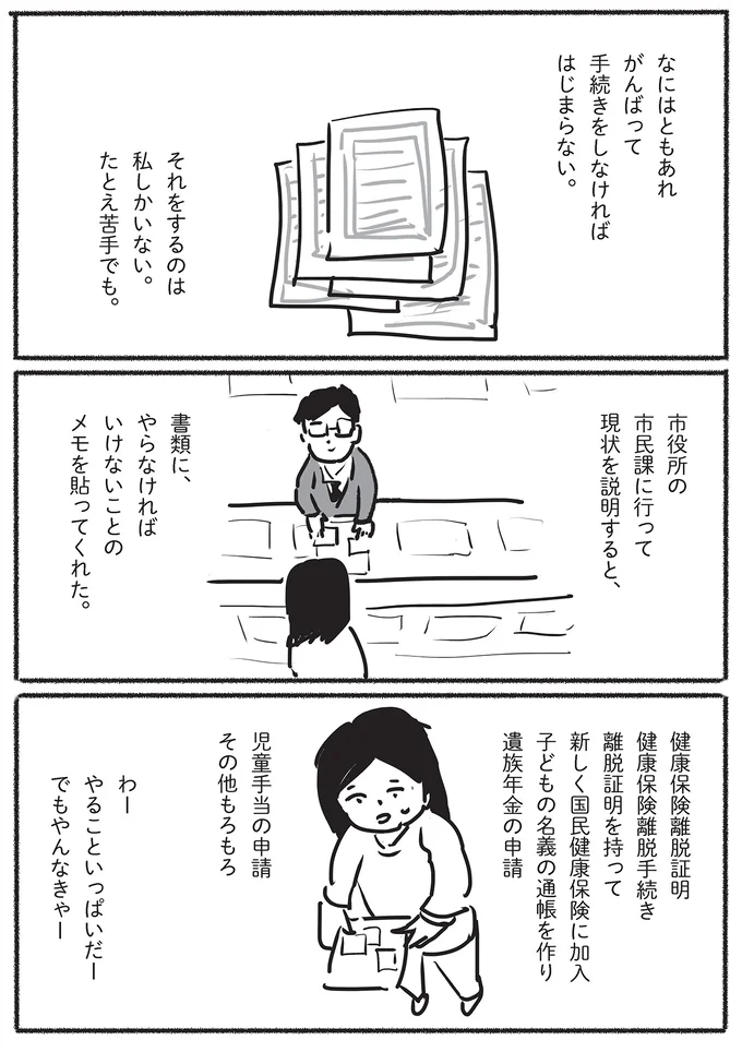 がんばって手続きをしなければ、はじまらない