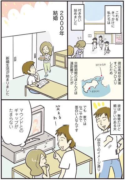 2000年に結婚、新婚生活が始まる