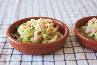 葉もの野菜１種でつくる蒸し煮