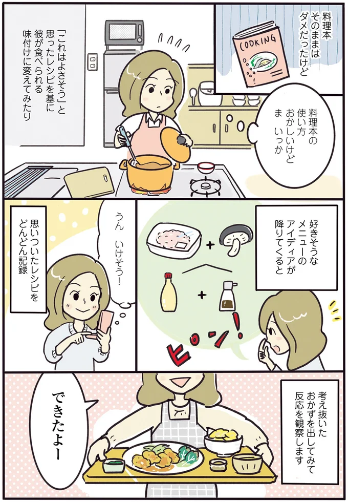 考え抜いたレシピを出してみて反応を観察！