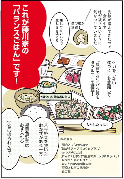 これが藤川家の「バランスごはん」！