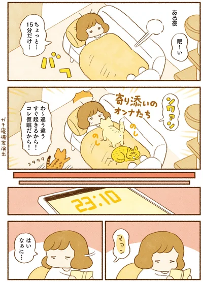すぐ起きるから！