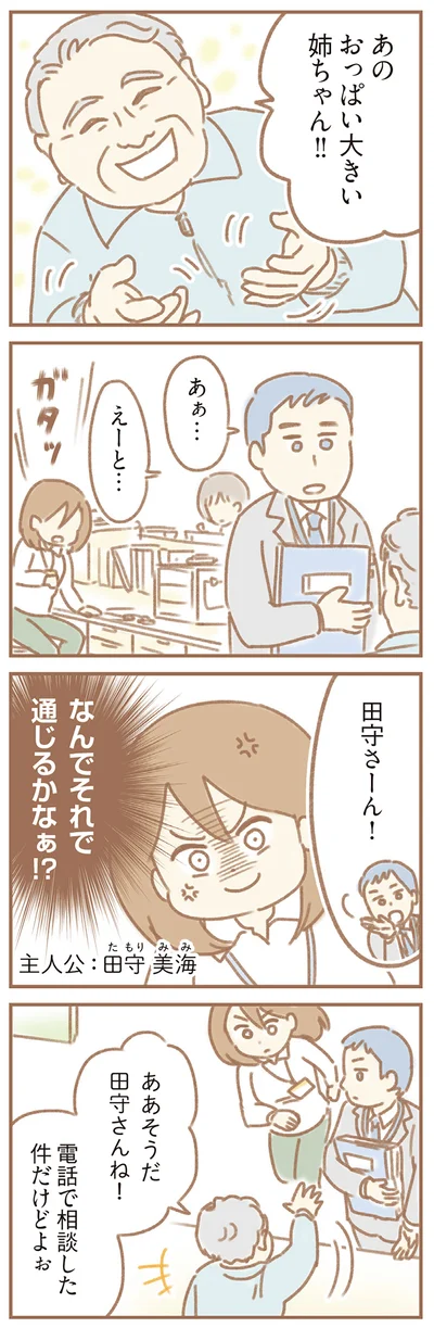 電話で相談した件だけど