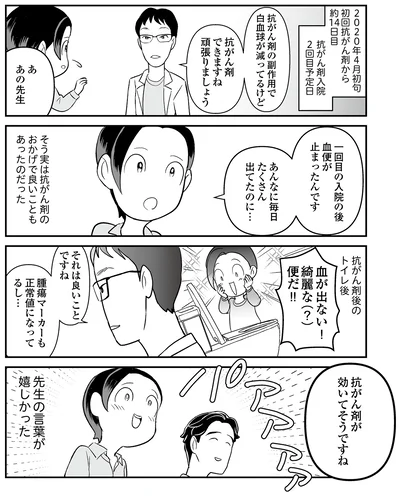 抗がん剤が効いてそう