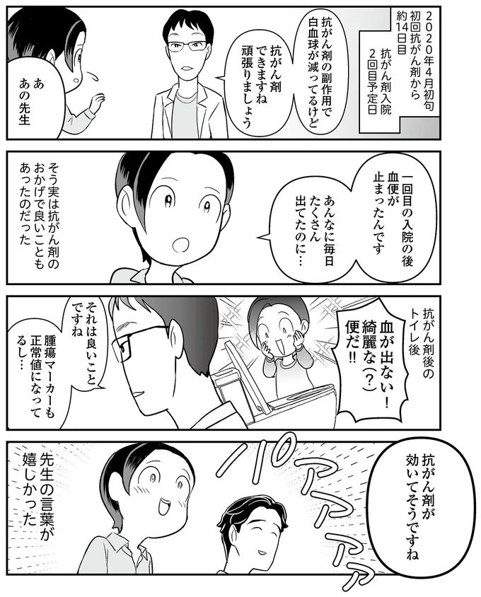 抗がん剤が効いてそう