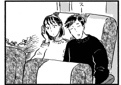 新婚旅行の帰りに