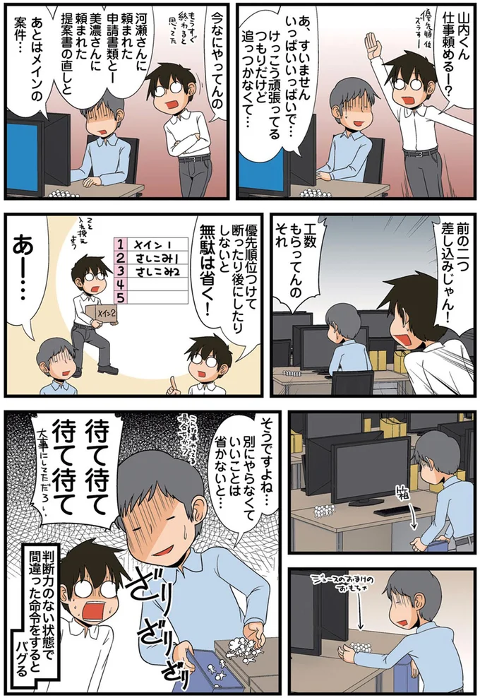 別にやらなくていいことは省かないと…