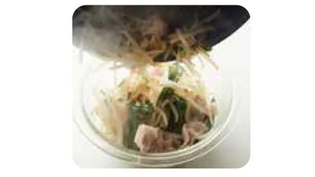 1 にニラを加えてさっと炒め、取り出す