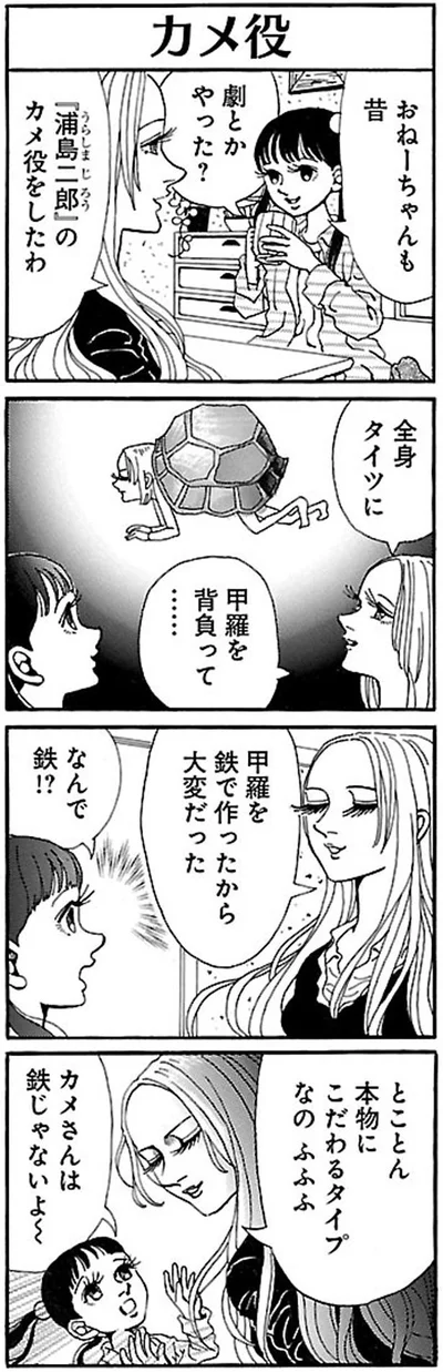甲羅を背負って…