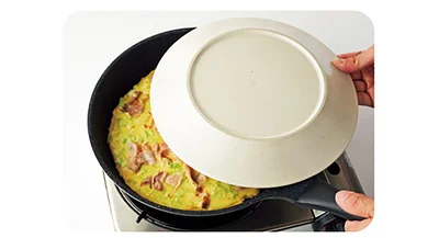 ひ っくり返し、裏面も焼く