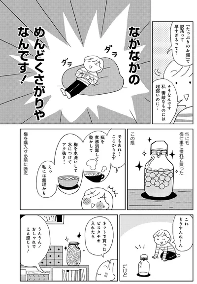 めんどくさがりやなんです！