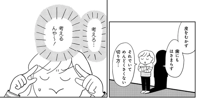 めんどくさくない切り方…