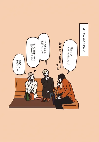 100％ってこんなに苦いのね