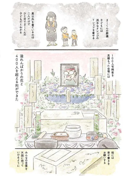 棺には寄せ書きを