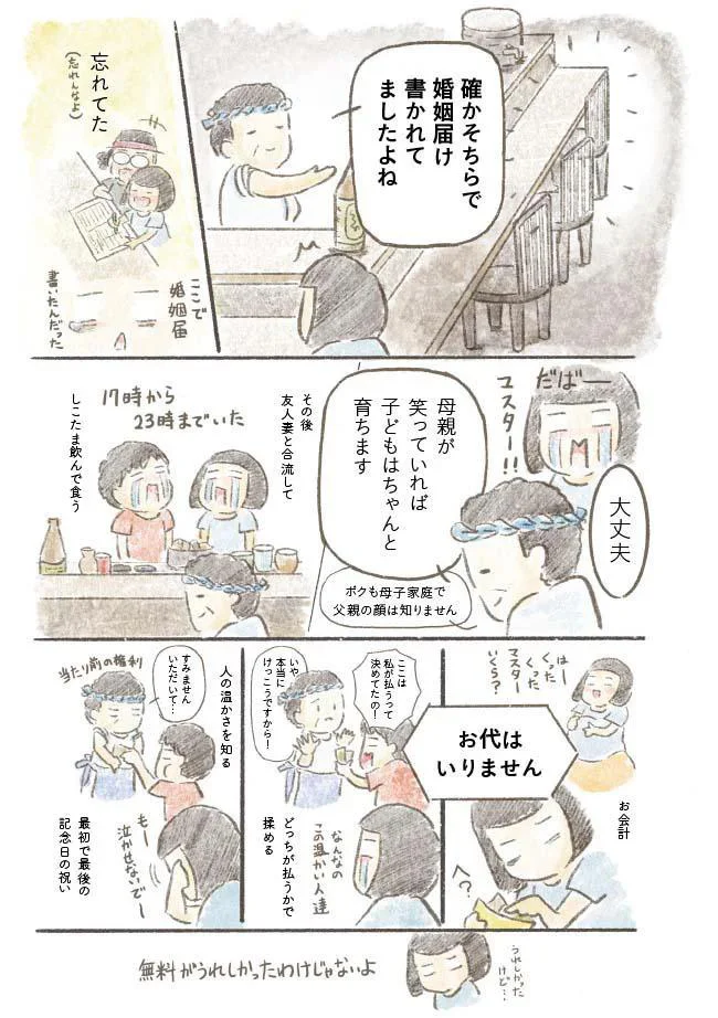 最初で最後の記念日の祝い