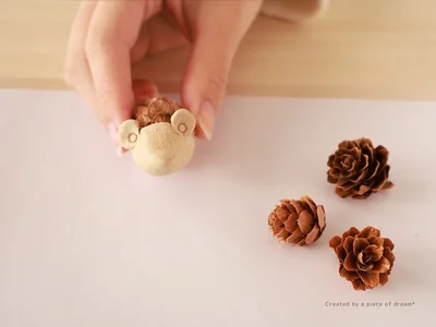 ハリネズミに耳がつきました