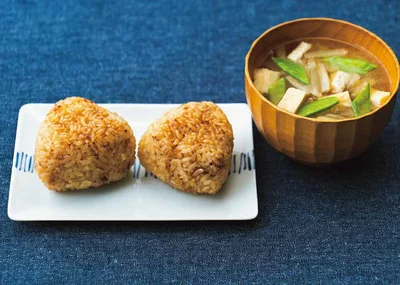 【JA全農米穀部が教える！】具だくさんのみそ汁とセットで大満足！「シンプル焼きおにぎり」