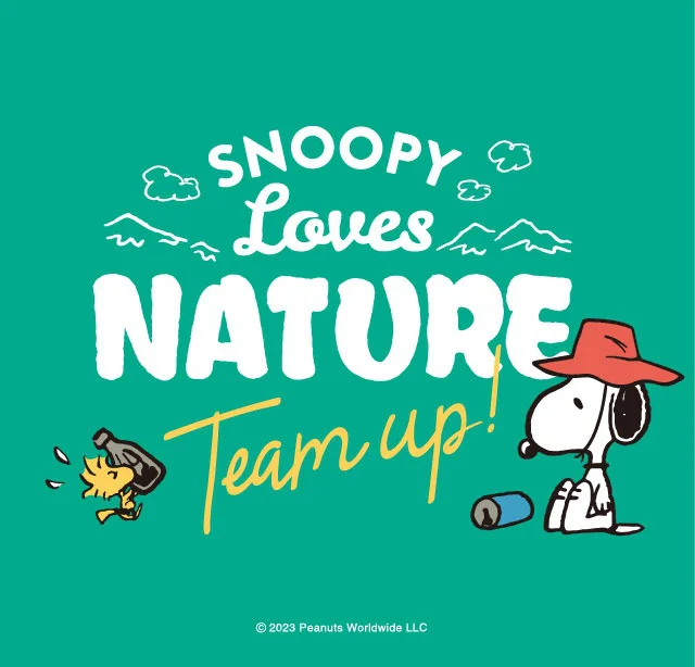 『SNOOPY Loves NATURE “Team up!”』ロゴ
