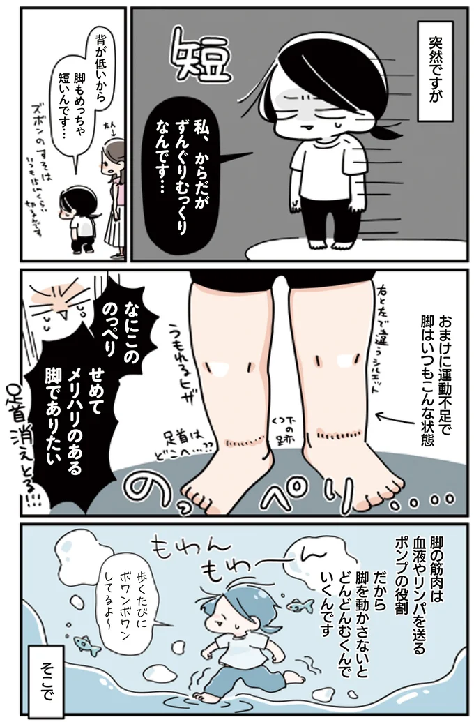 脚はいつもこんな状態