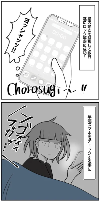 遂にロック解除に成功！