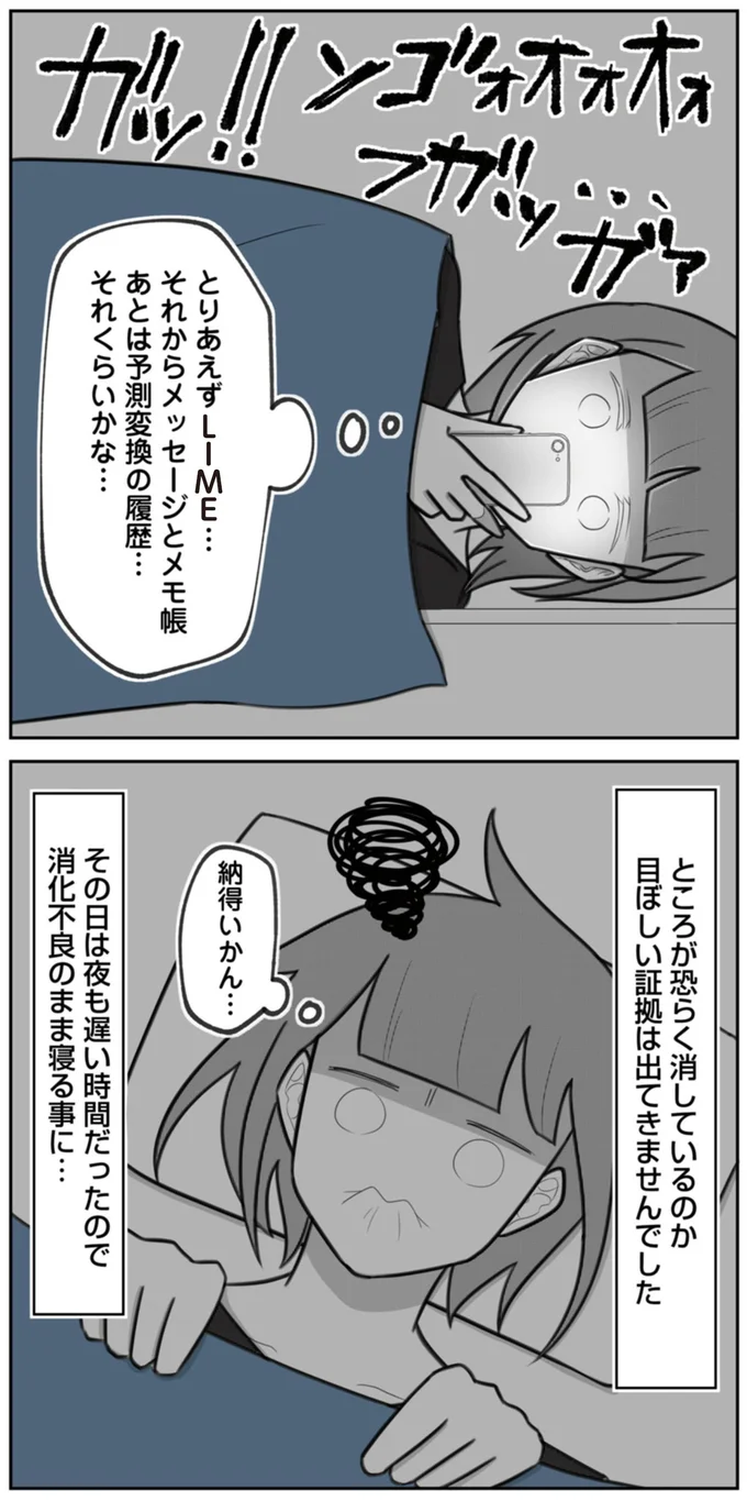 目ぼしい証拠は出てきませんでした