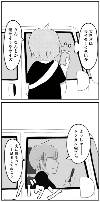 うん　なんとか隠せそうなサイズ
