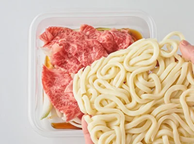 ふんわりラップし600Ｗのレンジで4分加熱