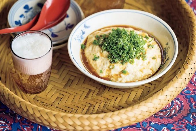 豆腐とひき肉のふわふわレンジ蒸し