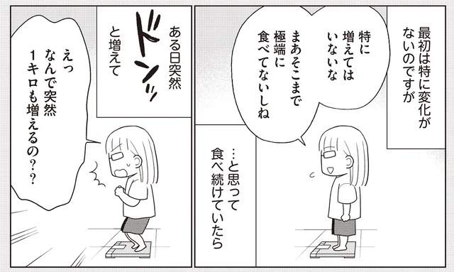 「なんで突然1キロも増えるの？」太りやすく痩せにくい、糖質＋脂質の組み合わせを攻略！／人生で一番楽に17kgのダイエットに成功しました（4）