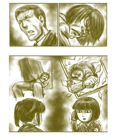 凄まじい形相