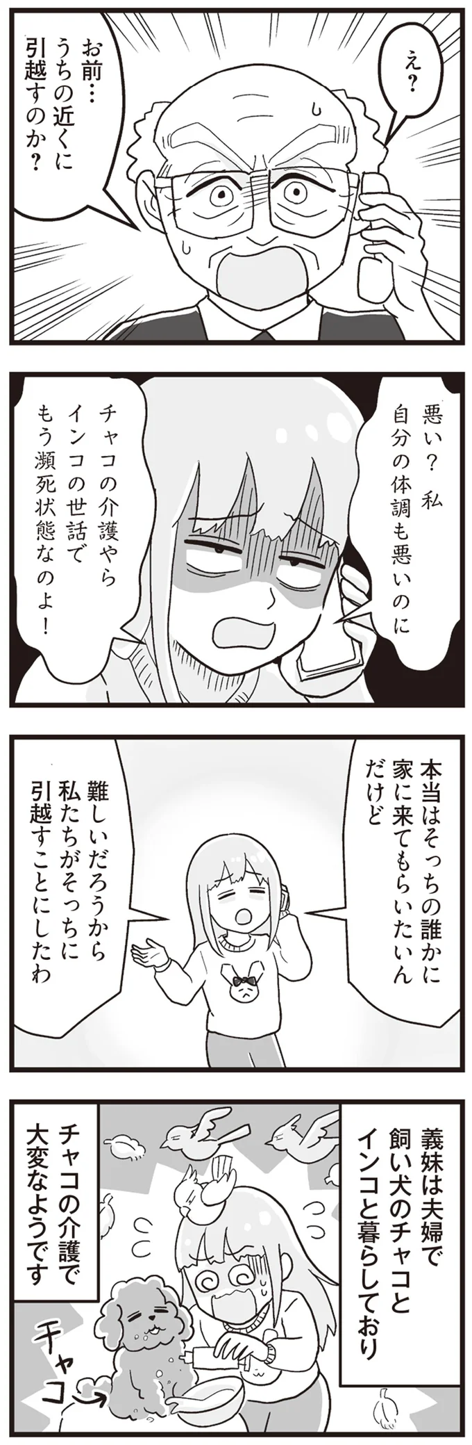 私たちがそっちに引っ越すことにしたわ