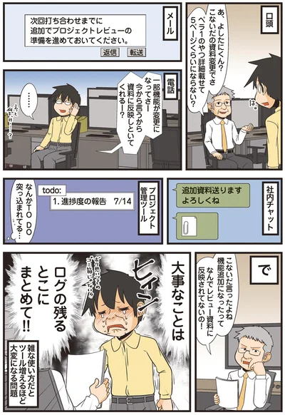 大事なことはログの残るところにまとめて！！