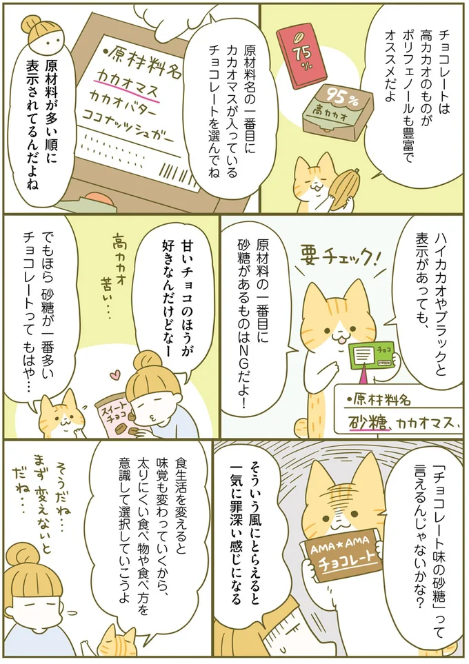 チョコレートは高カカオのものがオススメ