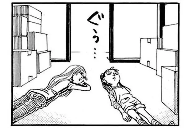 引っ越しは大変！ 疲れ切って眠る姉妹の姿を見た店長は／ふうらい姉妹4（8）