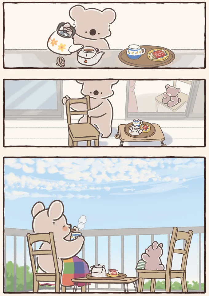 ぬいぐるみとティータイム