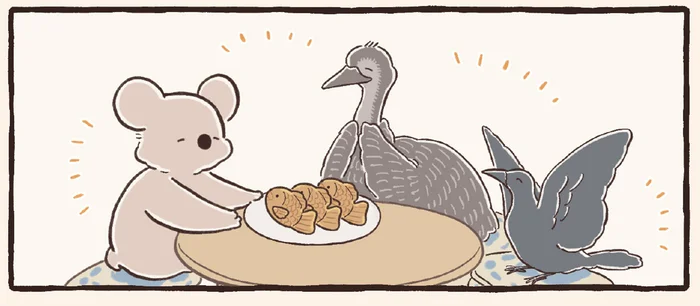 たいやき、どこからどうやって食べる？ 三者三様の食べ方をみんなで楽しもう！／コアラ絵日記3（8）