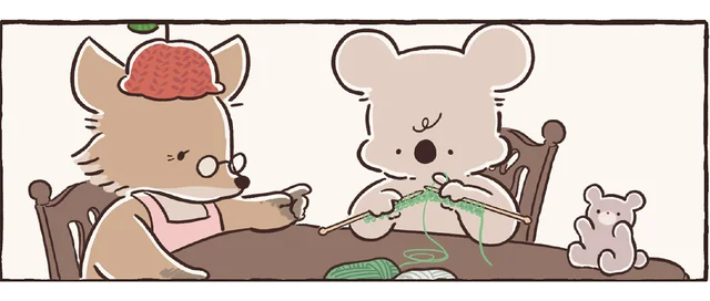 お人形のセーターを編みたい！ 上手にできず相談したら、ていねいに教えてもらえました／コアラ絵日記3（10）