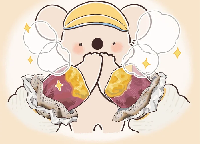 焚き火の香りで思い出すあの頃。ほくほくの焼き芋を頬張った幼い日の記憶／コアラ絵日記3（16）