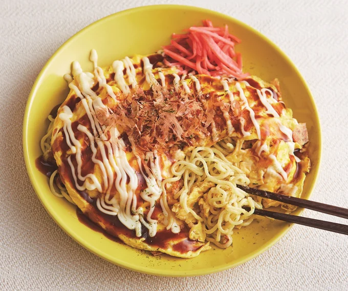 とん平焼き風そば