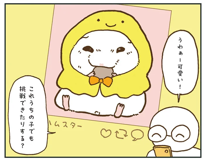 型にはまらない！ハムスターにかぶりものをさせた結果／今日もハムスターから目が離せない！（29）