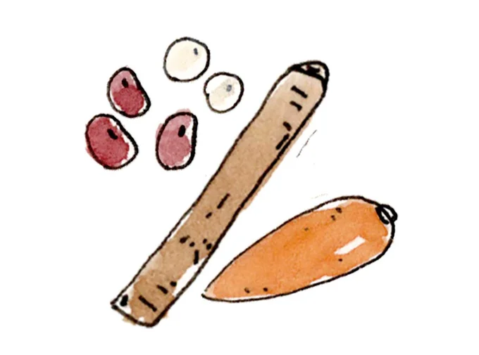 温め食材：根菜・豆類