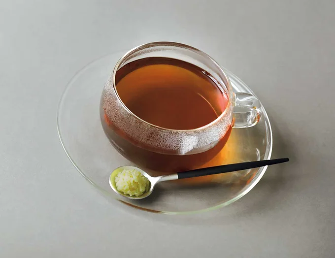 ティータイムのしょうが紅茶でポカポカ