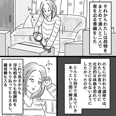 家を出る準備をした