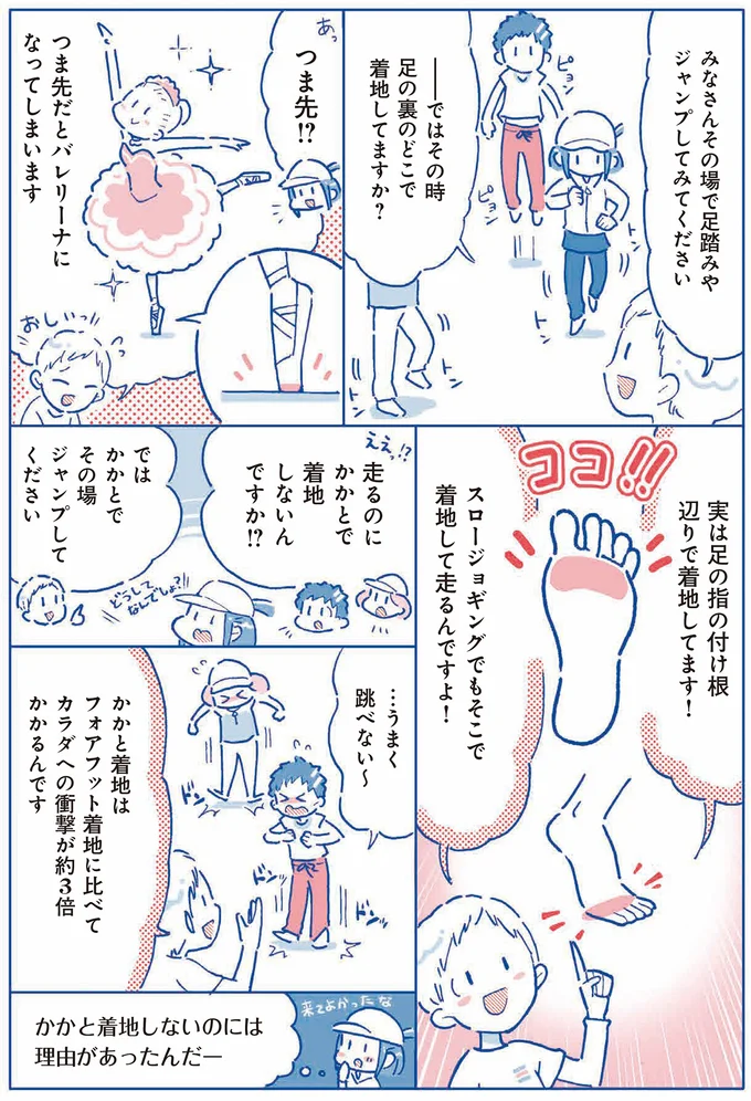 かかと着地しないのには理由があったんだー