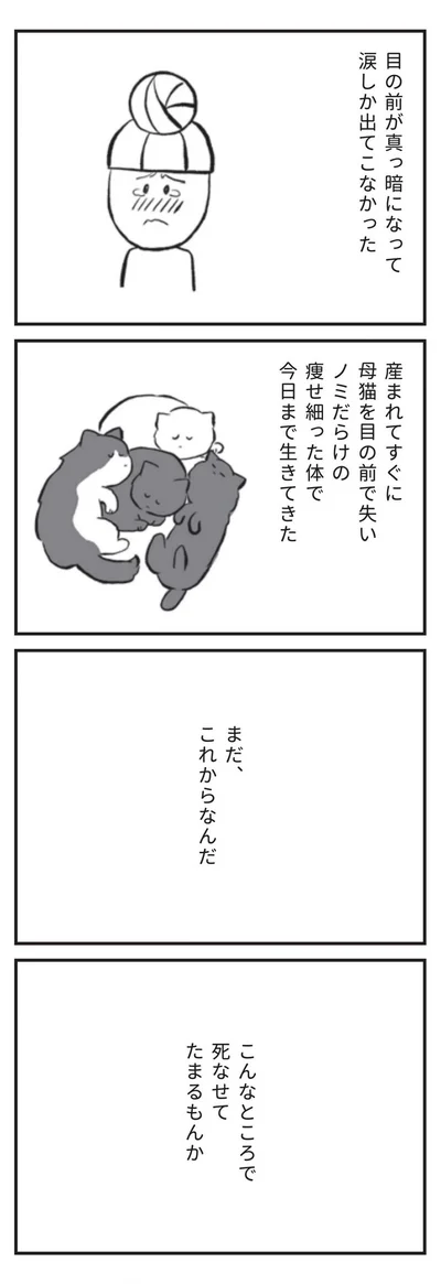 こんなところで死なせてたまるもんか