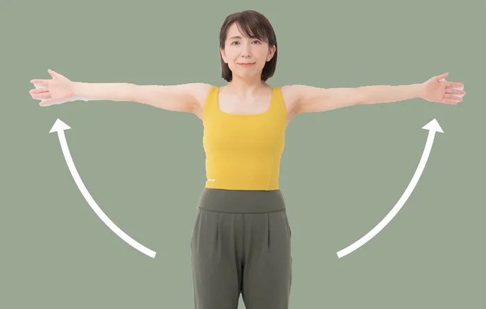 冷え・むくみを撃退！ 寒い時期に試したい、不調を撃退する「壁立ちバンザイ」／美体感やせルーティン（8）
