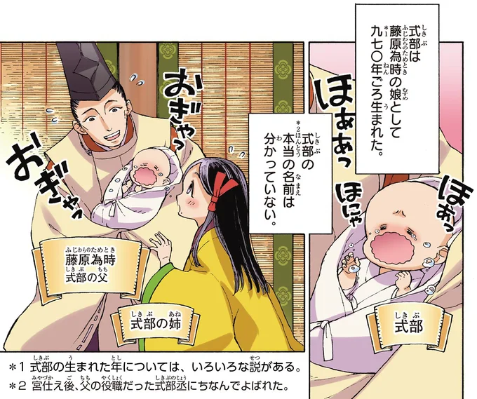 式部の本当の名前は分かっていない