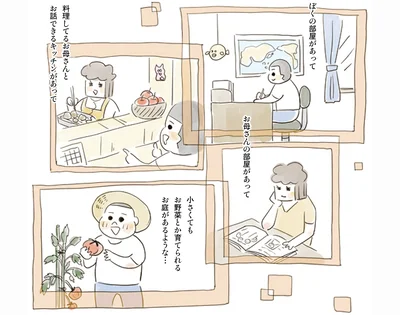 ぼくの部屋があって…