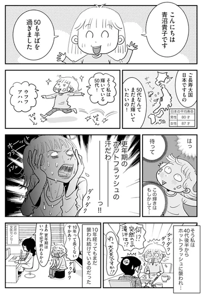 40代後半からホットフラッシュに襲われ…