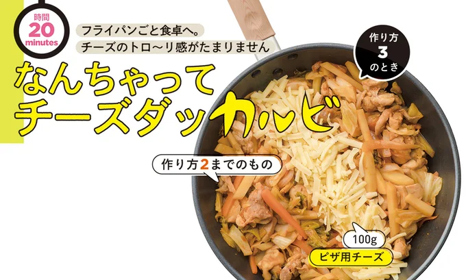 フライパンごと食卓へ